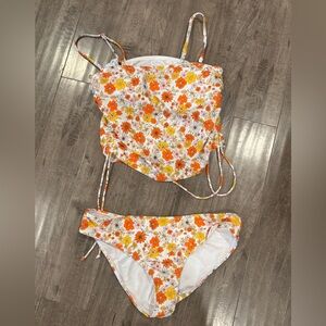 Cupshe Blue and White Swimsuit